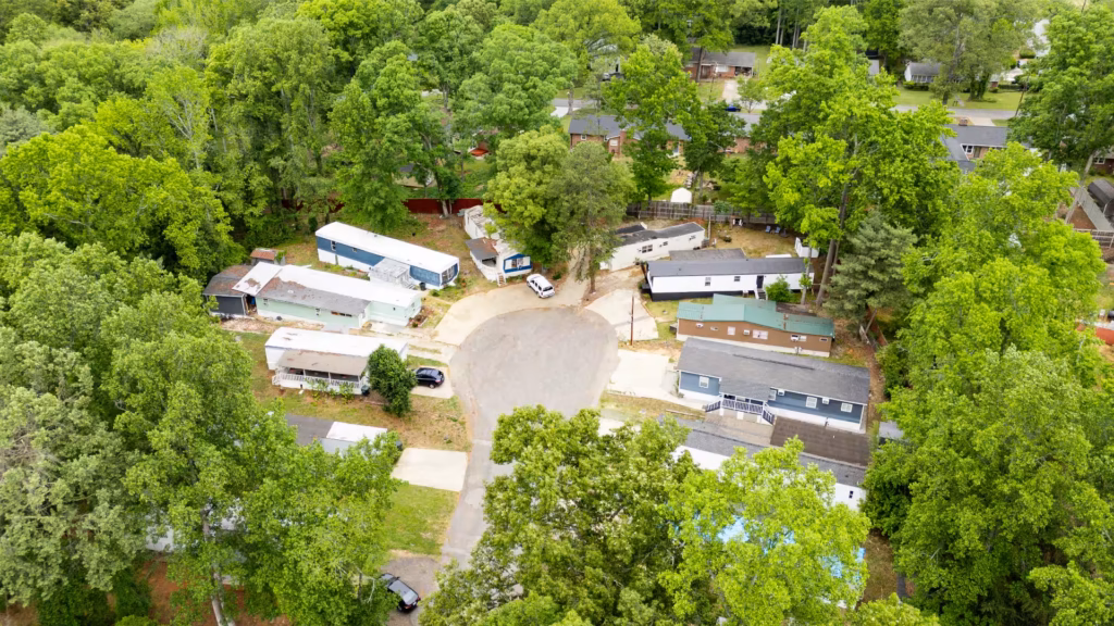 streetscape, exterior, suburban, Greer SC neighborhood setting, available lots for rent