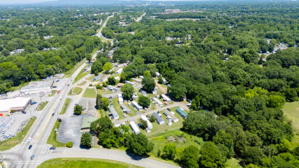 managed mobile home communities, Old South Asset Management community, Greer, suburban, housing