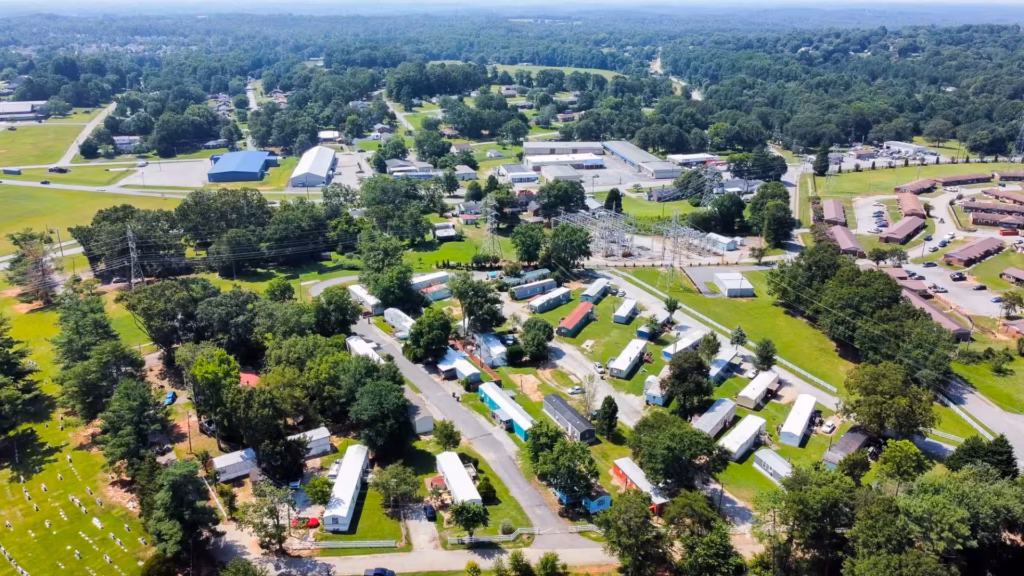 homesite, quiet residential community, exterior, Greenville County manufactured homes, streetscape