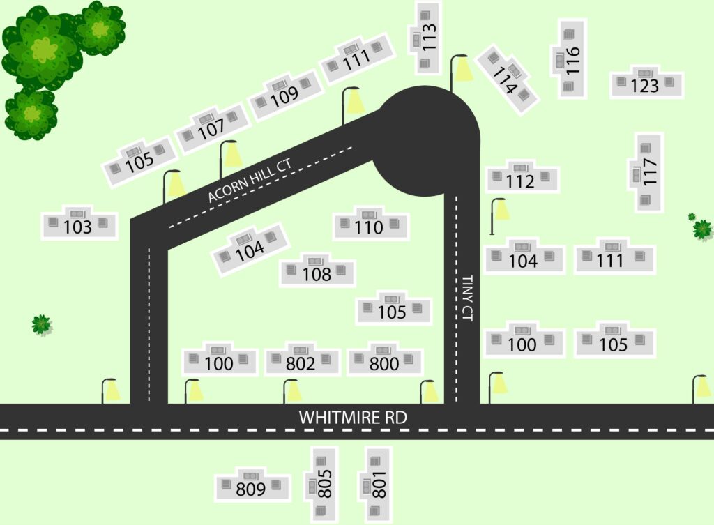 residential street view, homesite, suburban, Greenville County manufactured homes, properties