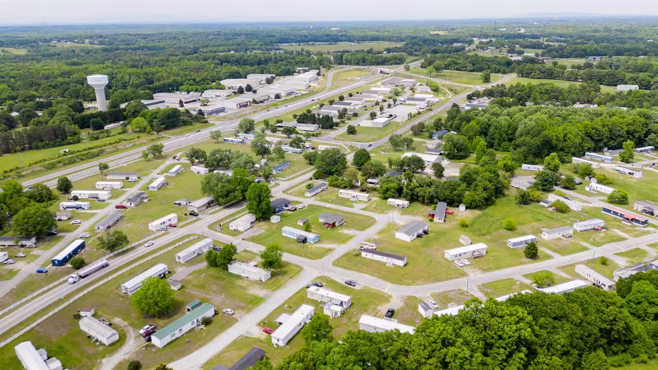 Easley, affordable homes in Upstate SC, streetscape, available lots for rent, Carolina